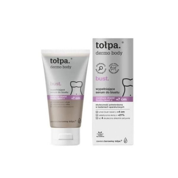 he serum works like a push up - it increases the bust circumference by up to +5 cm and lifts it by up to +2 cm.