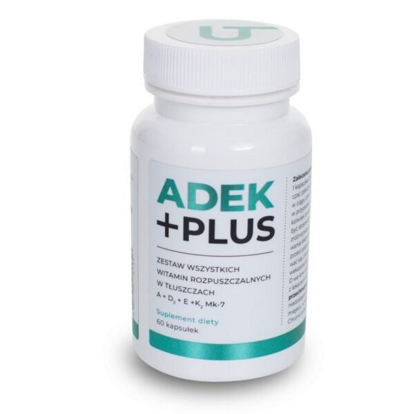 The version called ADEK Plus is characterized by the fact that it contains a mixture of tocopherols and tocotrienols (alpha, beta, gamma and delta), which natural vitamin E consists of.