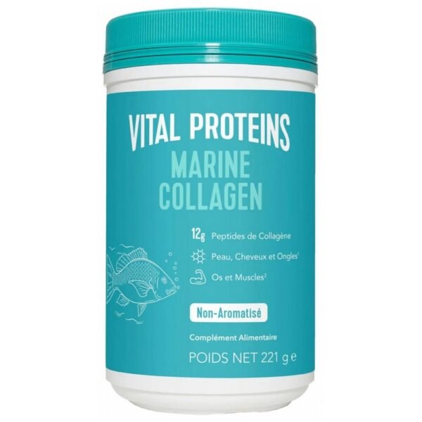 Discover our Marine Collagen Vital Proteins, perfect to help maintain healthy skin, hair and nails. Our formula contains 12g of marine collagen per serving, along with vitamin C for optimal absorption. Order your marine collagen from our online bio pharmacy. Then give your opinion on the dosage via our partner, Avis Vérifiés.