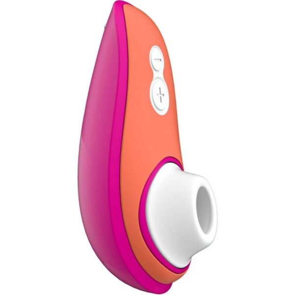 The new Womanizer Liberty with Pleasure Air technology and hygienic closure flap. Der neue Womanizer Liberty mit Pleasure Air Technologie und hygienischer Verschlussklappe.