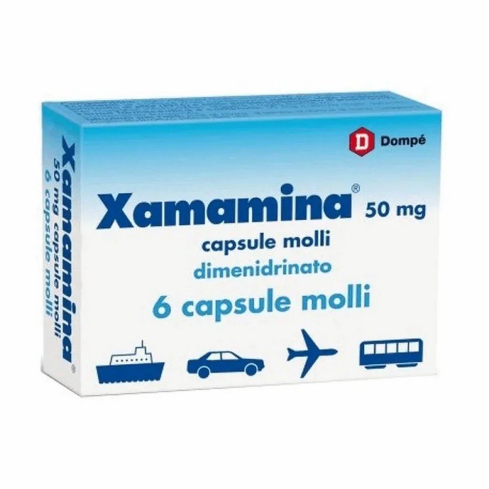 xamamina 6 capsule 50mg Antieméticos y agentes antinauseosos.