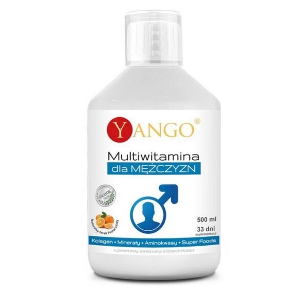 Multivitamin for men is a professional dietary supplement created especially for men. The natural, liquid formula supports the absorption of all ingredients and facilitates its use. The complex of vitamins and minerals effectively strengthens the overall performance of the body.