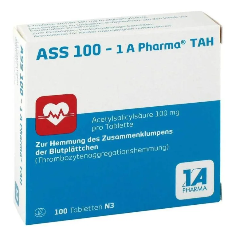1A PHARMA ASS 100 TAH TABLETS, 100 PIECES