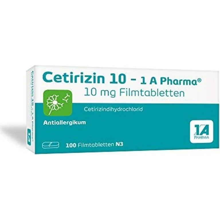 1A PHARMA CETIRIZINE 10 FILM-COATED TABLETS, 100 PIECES