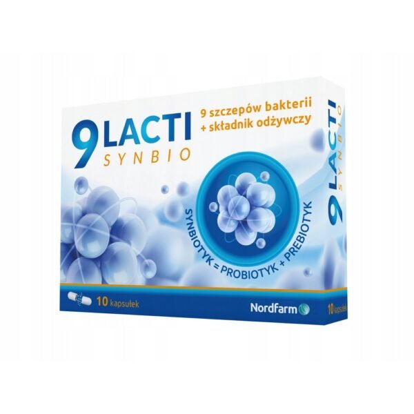 The dietary supplement “9 Lacti Synbio” consists of nine specially selected strains of probiotic bacteria and fructooligosaccharides.