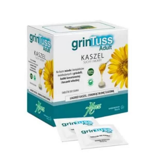 Grintuss Adult tablets are indicated for the treatment of both dry and wet cough in adults and adolescents over 12 years of age.