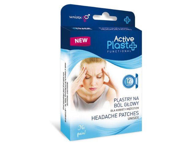 ACTIVE PLAST FUNCTIONAL, HEADACHE PATCHES, 6 PCS