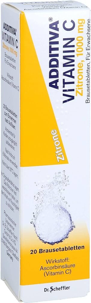 ADDITIVA VITAMIN C 1 G EFFERVESCENT TABLETS PACK OF 20