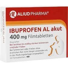 ALIUD IBUPROFEN AL ACUTE 400 MG FILM-COATED TABLETS, 20 PIECES