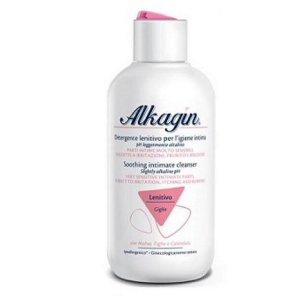 Soothing intimate hygiene product with slightly alkaline pH, suitable for very sensitive intimate areas prone to irritation, itching and burning.