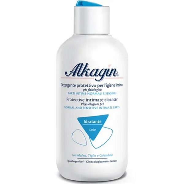 Protective cleanser for intimate hygiene with physiological pH.