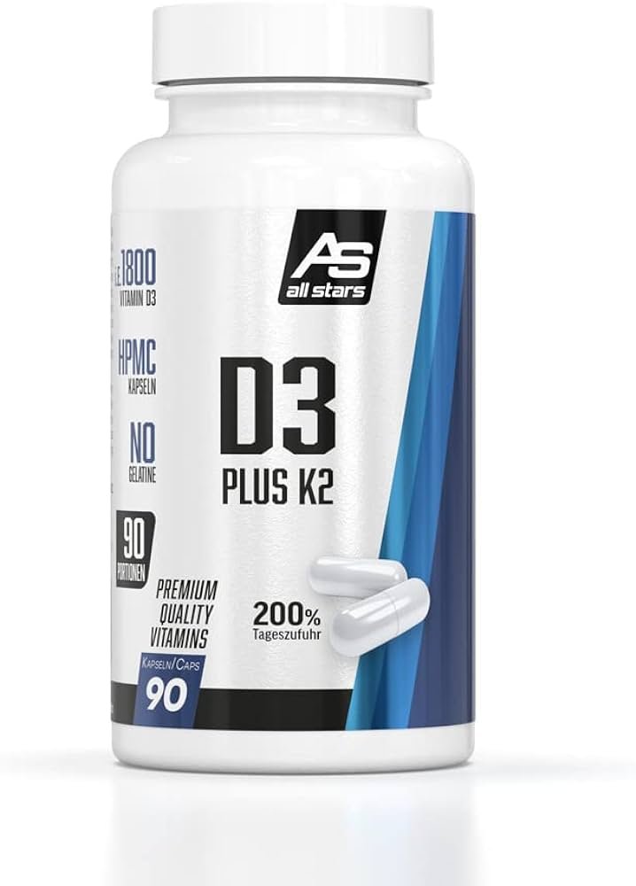ALL STARS D3 + K2 VITAMIN CAPSULES, 46.4 G