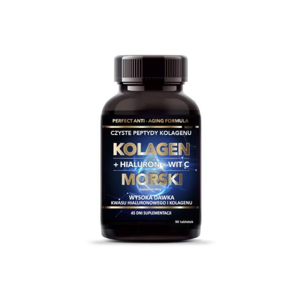 Dietary supplement marine collagen + vitamin C + hyaluronic acid – a preparation containing fish collagen type Peptan F with a molecular weight of 2000 Yes, characterized by very good absorption with hyaluronic acid and vitamin C.