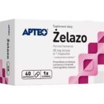 Apteo Żelazo is a dietary supplement in capsule form designed to supplement the daily diet with the required amount of iron ions.