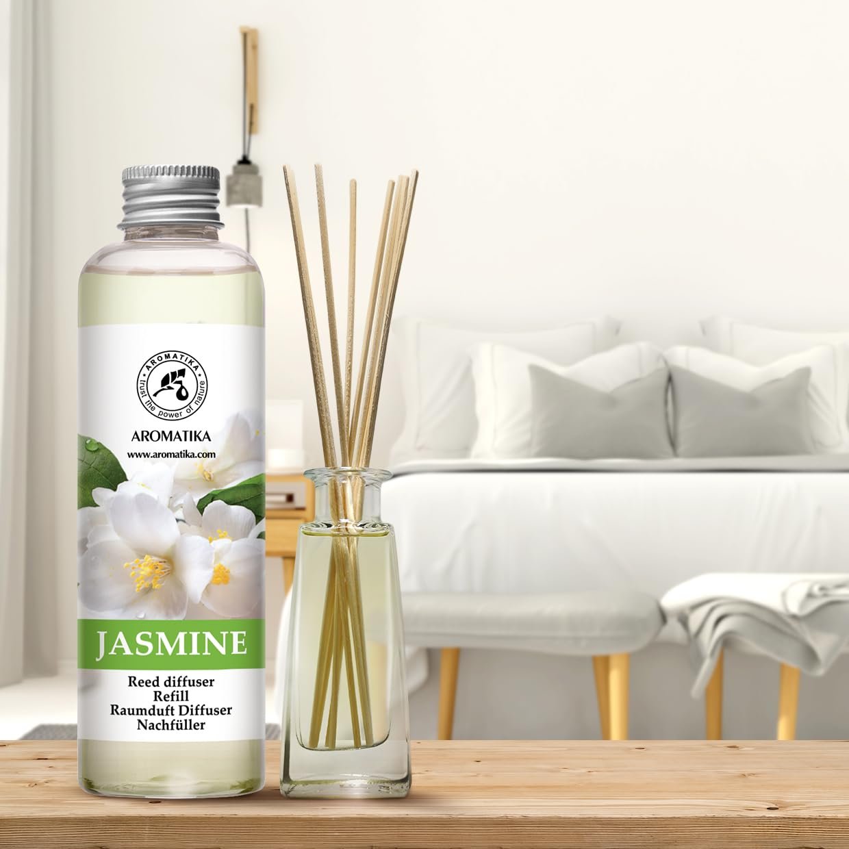 AROMATIKA JASMINE REED DIFFUSER REFILL - 500 ML