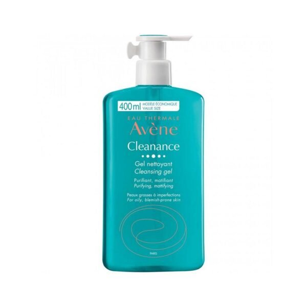 Avene Cleanance is a daily cleansing facial gel for sensitive, oily, contaminated, damaged or acne-prone skin that gently cleanses and reduces excess sebum, permanently reducing shine and impurities.