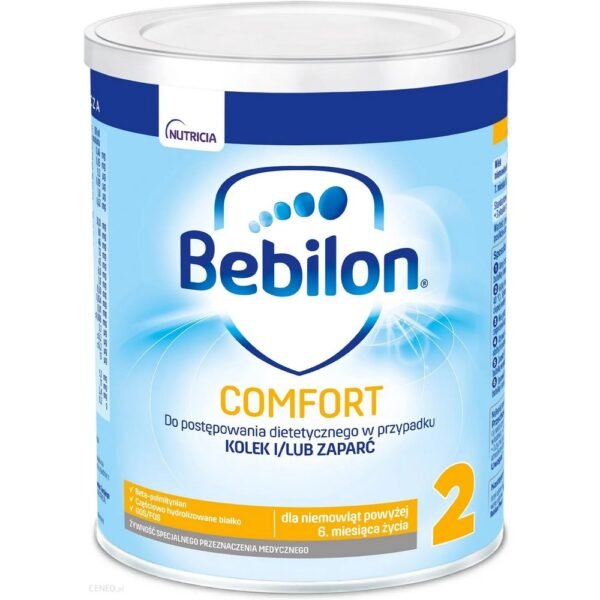 Bebilon Comfort, specially designed for children suffering from colic and/or constipation.