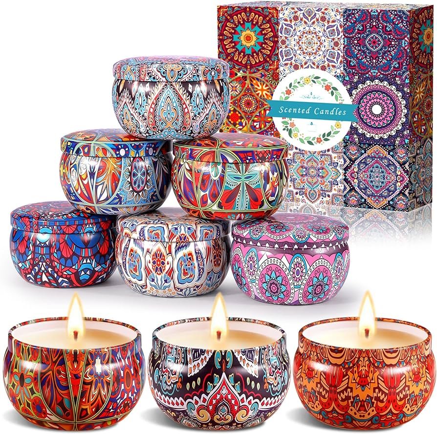 BEYAOBN SCENTED CANDLE SET, 9 PIECES