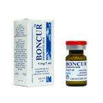 The drug suppresses bone resorption by acting on osteoclasts.