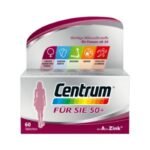 Dietary supplement with vitamins, minerals and trace elements for women over 50 years of age.