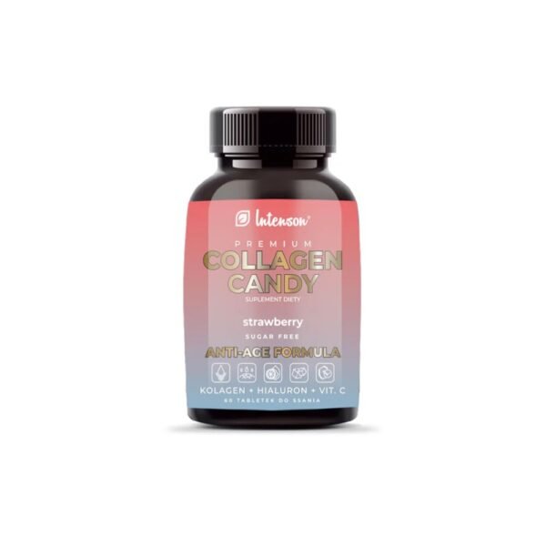 Dietary supplement Collagen Candy with strawberry flavor is a product with a delicious taste that supports rejuvenating processes in the body.