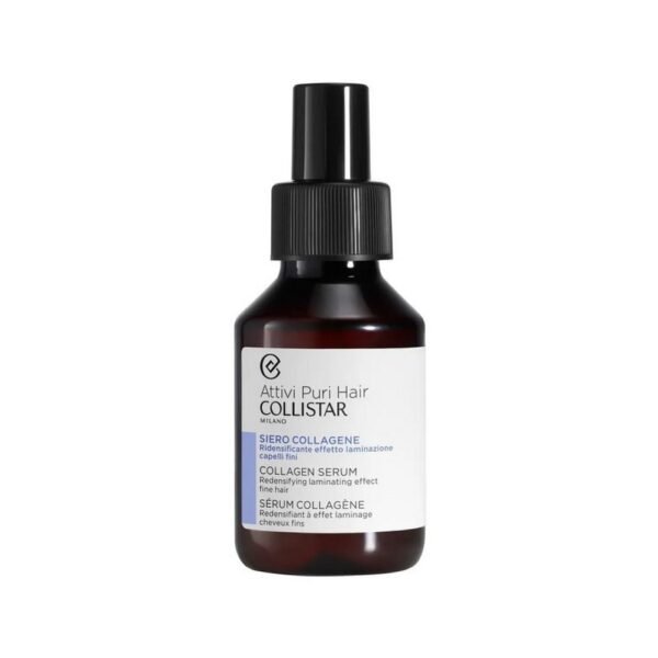 Redensifying serum with lamination effect for fine, bodyless hair.