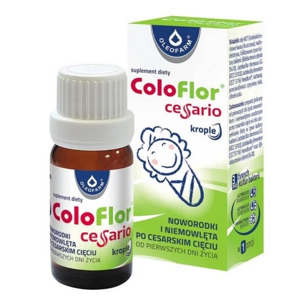 Coloflor Cesario drops are a drug in the form of drops intended for newborns and infants born by cesarean section.