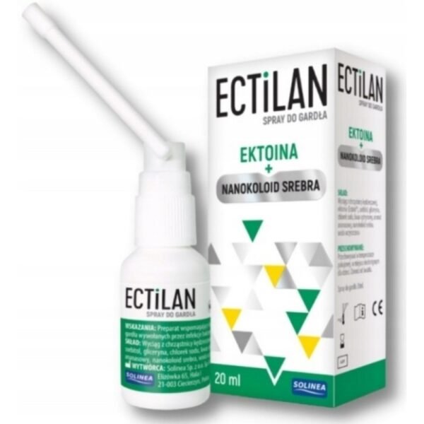 Ectilan spray helps treat sore throats caused by bacterial and viral infections, manifested, among other things, by pain and redness of the throat.