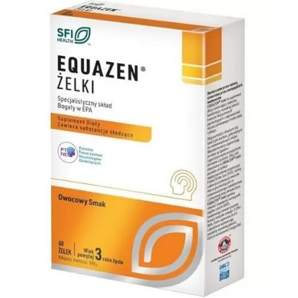 Equazen jellies - a dietary supplement in the form of jellies containing a unique combination of high-quality fatty acids from a responsibly sourced source of fish oil.