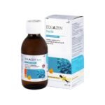 Equazen liquid with vanilla flavor is a dietary supplement containing polyunsaturated fatty acids omega-3 and omega-6.