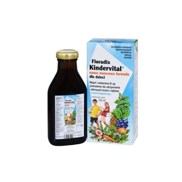 Floradix Kindervital, a new fruit formula, is a nutritional supplement for children that provides essential calcium and nine vitamins.