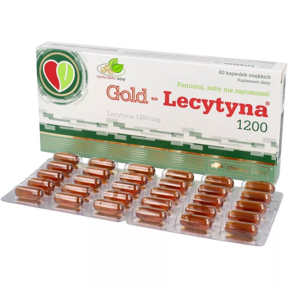 gold lecithin 1200 60 capsules Improves mental performance, ability to concentrate and learning and memory processes.