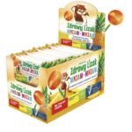 Healthy lollipop Mniam-Mniam for concentration and immunity with pineapple flavor is a dietary supplement, the main ingredients of which are: xylitol, stevia and isomalt, as well as a complex of 12 vitamins and 2 minerals.