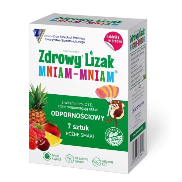 Lollipop “Healthy Yum Yum” for teeth, bones and immunity from Starpharma is a sugar-free, raspberry-flavored addition to children’s daily diet.