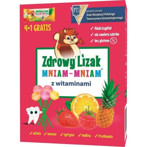 The basic ingredient of Healthy Lollipop Mniam-Mniam is Finnish xylitol, which has anti-caries properties.