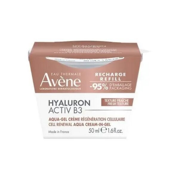 Avene Hyaluron Activ B3 cell rebuilding cream Aqua-Gel eco-refill - a cosmetic product that firms the skin and helps reduce visible wrinkles.