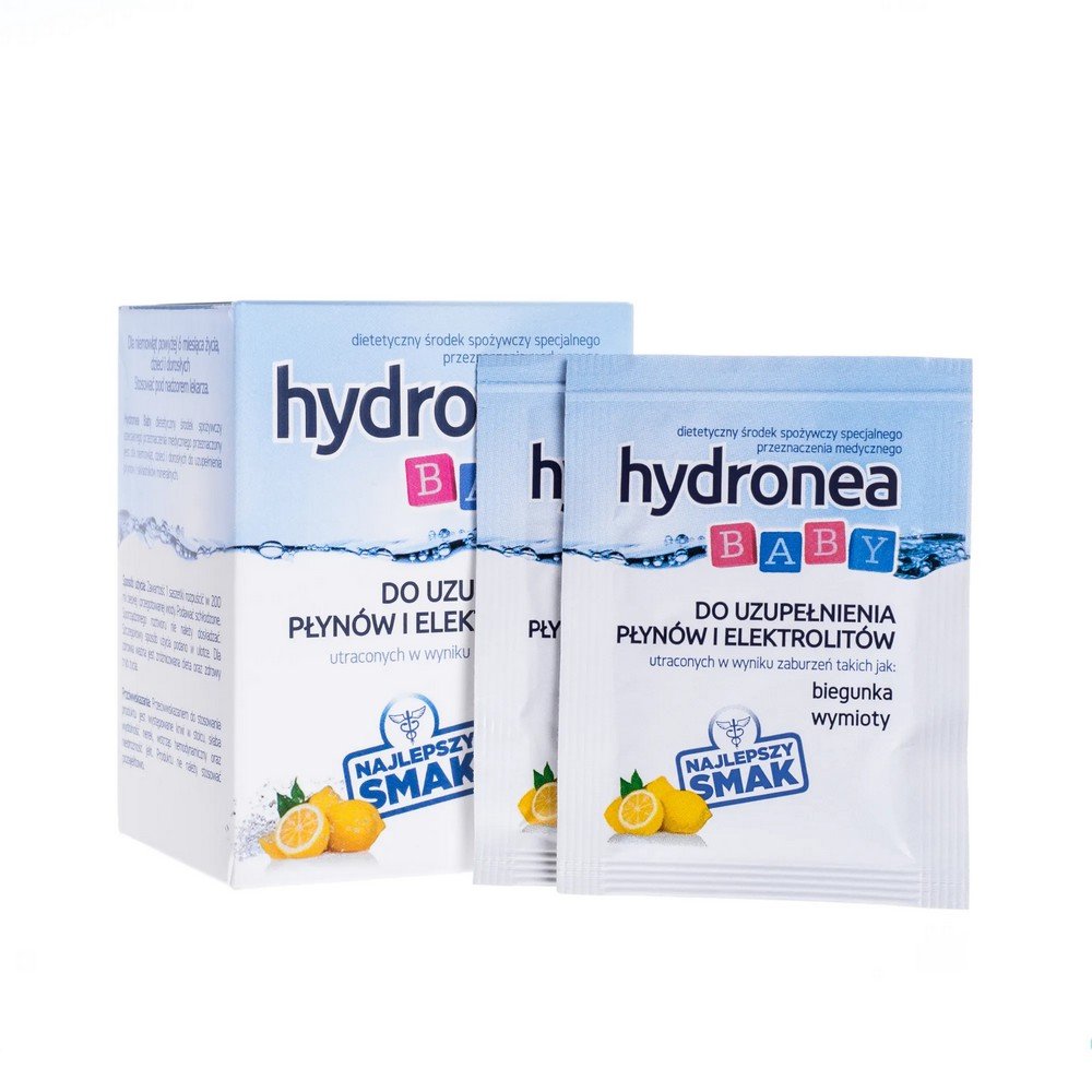 hydronea baby 10 sachets Hydronea Baby est un aliment diététique à usage médical spécial destiné aux nourrissons, aux enfants et aux adultes pour reconstituer les liquides et les minéraux.