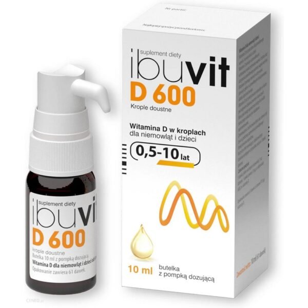 Ibuvit D 600 drops is a dietary supplement containing vitamin D intended for infants and children.