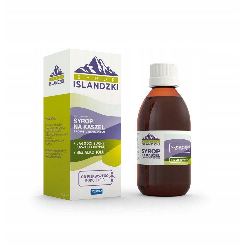 icelandic cough syrup with icelandic lichen 200 ml Сироп от кашля из исландского лишайника мягко облегчает симптомы простуды, такие как кашель и охриплость голоса.