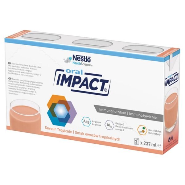 Impact Oral is a complete liquid diet that is high in protein and energy.