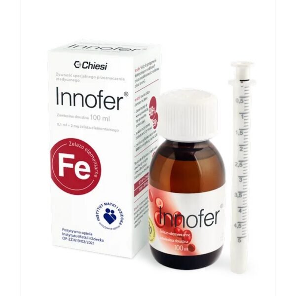 The Innofer product is a food for special medical purposes in the form of an oral suspension of MCT oil containing elemental iron characterized by very high bioavailability and effective absorption, with no side effects.