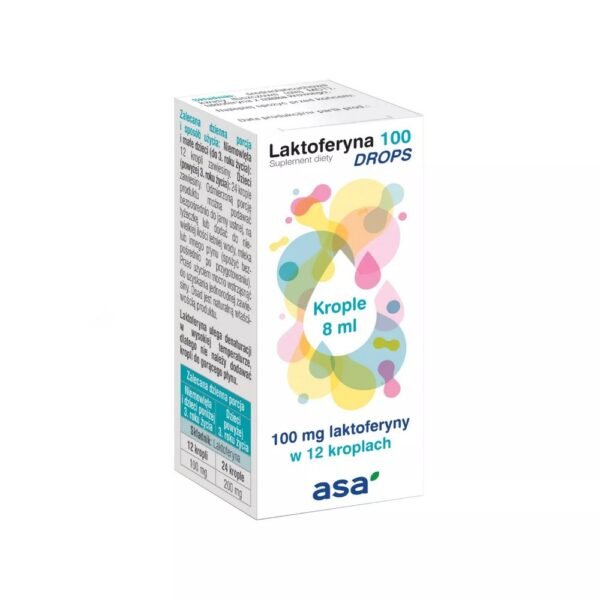Lactoferrin 100 drops is a preparation in the form of a suspension intended for infants, young children and children containing lactoferrin.