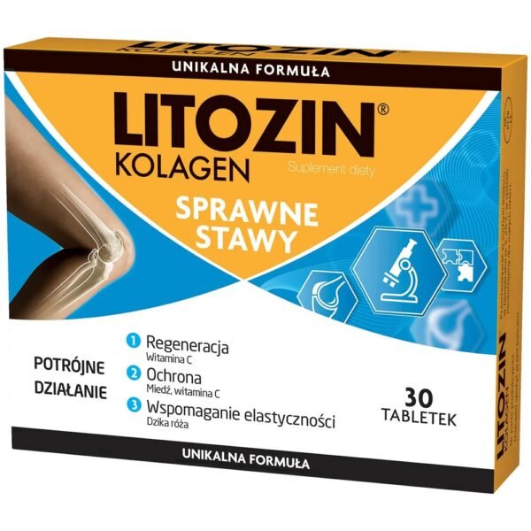 Lithosin Collagen is a combination of type II collagen with rosenoid, copper and vitamin C - in the form of a convenient tablet.