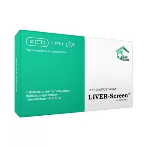 Liver-Screen, a liver test - a medical device intended for self-assessment of the liver condition by examining the elevated level of transaminases (ALT, AST).