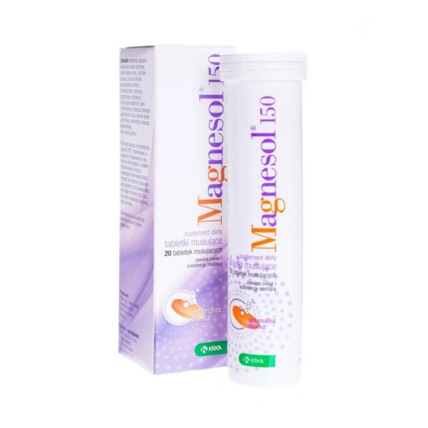 Magnesol 150 mg is a food supplement containing easily digestible magnesium citrate.