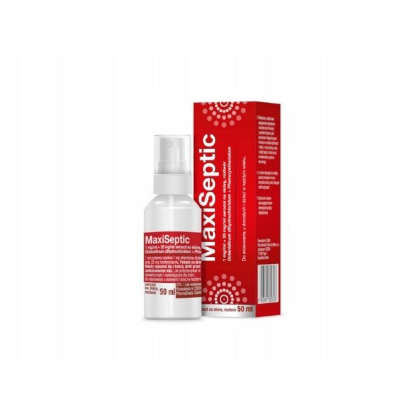 Maxiseptic is an antiseptic that is applied to the skin or wounds to destroy microorganisms and infectious agents and prevent infections.