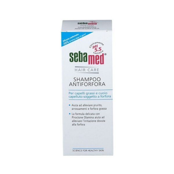 Anti-dandruff shampoo for greasy hair and scalp prone to dandruff.