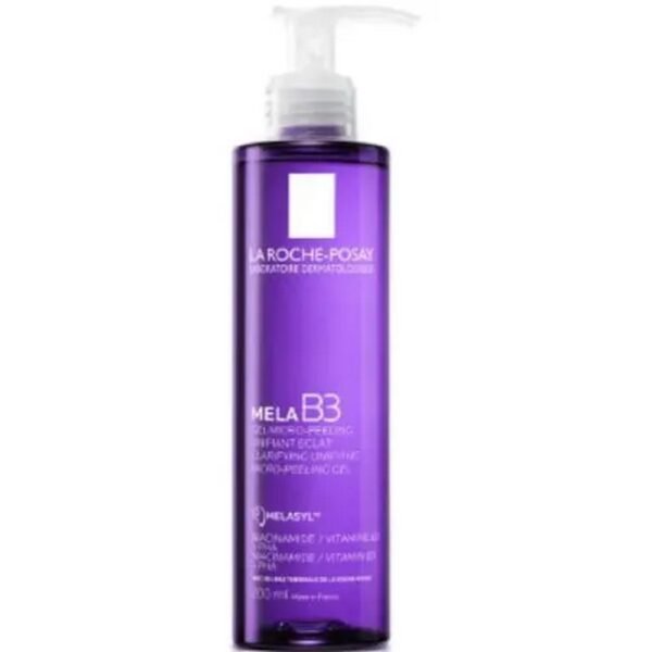 La Roche-Posay Mela B3 micro-peeling cleansing gel is a cosmetic product intended for skin with discoloration.