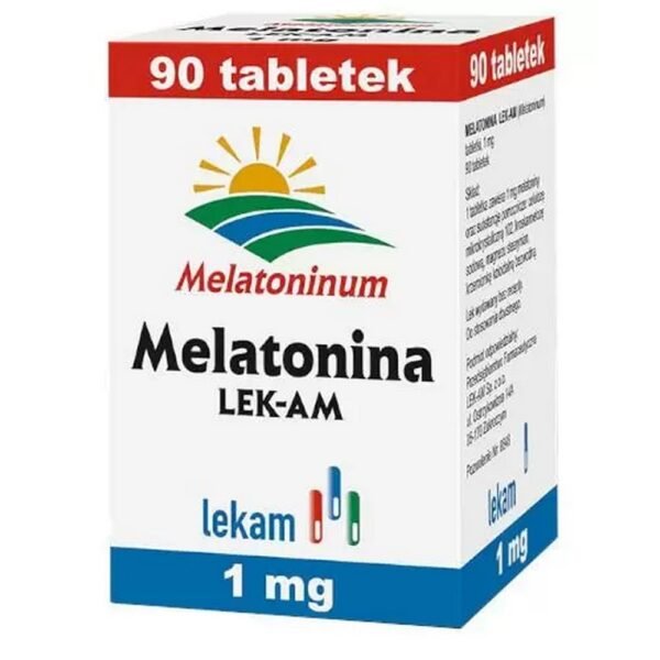 1 tablet of Melatonin LEK-AM contains 1 mg of melatonin and excipients: microcrystalline cellulose, magnesium stearate, colloidal anhydrous silica.