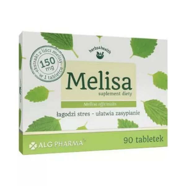 Alg Pharma Melisa - a dietary supplement that supports falling asleep and restful sleep and supports physical and mental well-being, memory and concentration. The product is intended for adults.